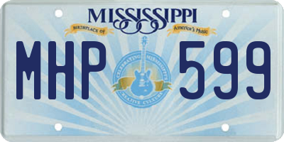 MS license plate MHP599