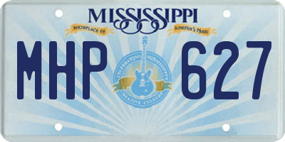 MS license plate MHP627