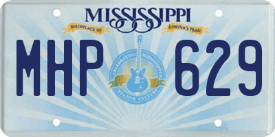 MS license plate MHP629