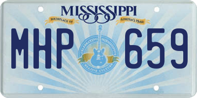 MS license plate MHP659