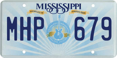 MS license plate MHP679
