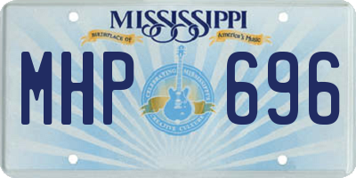 MS license plate MHP696