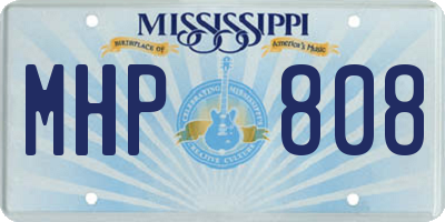 MS license plate MHP808