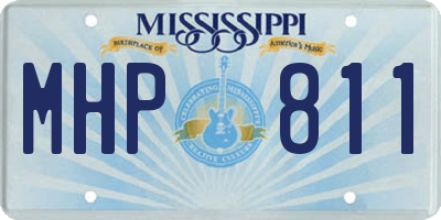 MS license plate MHP811