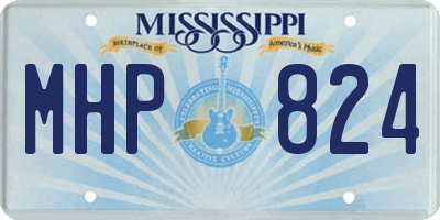 MS license plate MHP824
