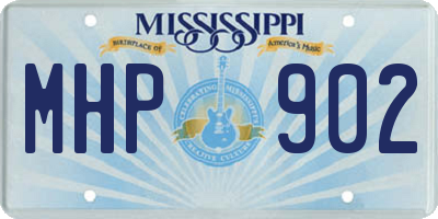 MS license plate MHP902