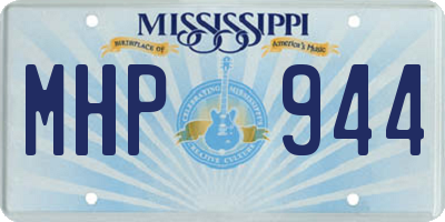 MS license plate MHP944