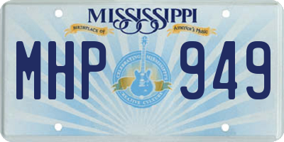MS license plate MHP949