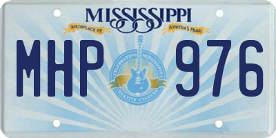 MS license plate MHP976