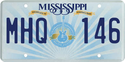 MS license plate MHQ146