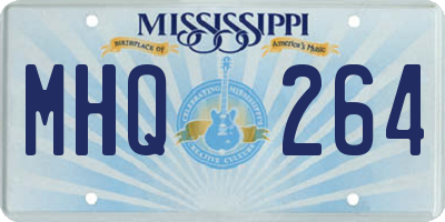 MS license plate MHQ264