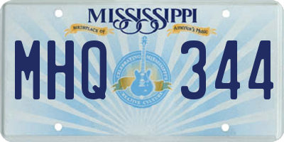 MS license plate MHQ344