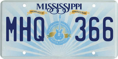 MS license plate MHQ366
