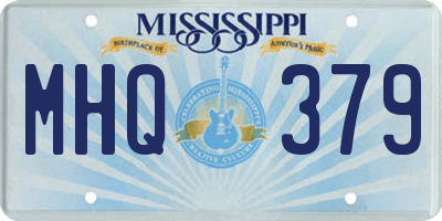 MS license plate MHQ379