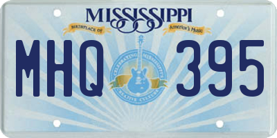 MS license plate MHQ395