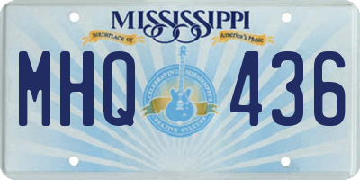 MS license plate MHQ436