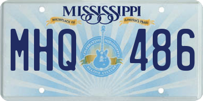 MS license plate MHQ486