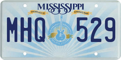 MS license plate MHQ529