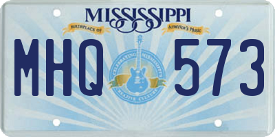 MS license plate MHQ573