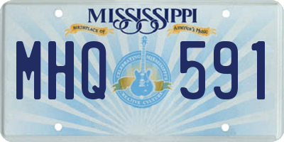 MS license plate MHQ591
