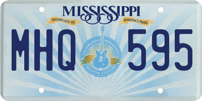 MS license plate MHQ595