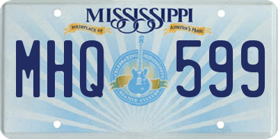MS license plate MHQ599