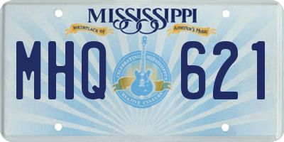 MS license plate MHQ621