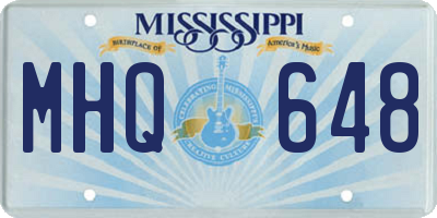 MS license plate MHQ648