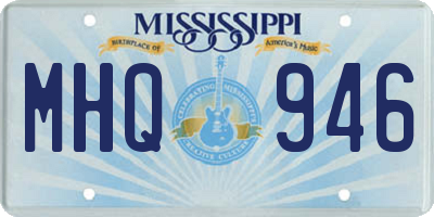 MS license plate MHQ946
