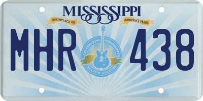 MS license plate MHR438
