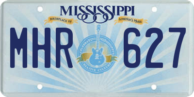 MS license plate MHR627