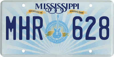 MS license plate MHR628