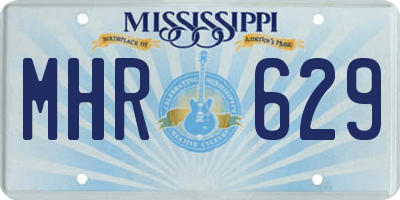 MS license plate MHR629