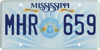 MS license plate MHR659