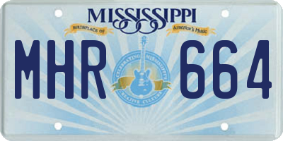 MS license plate MHR664