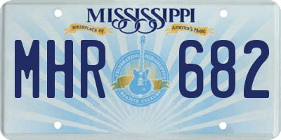 MS license plate MHR682