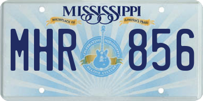 MS license plate MHR856