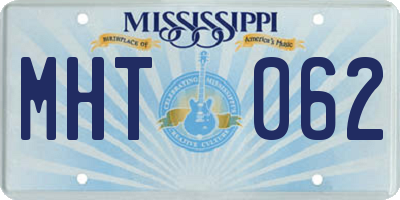 MS license plate MHT062