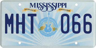 MS license plate MHT066