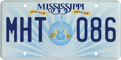 MS license plate MHT086