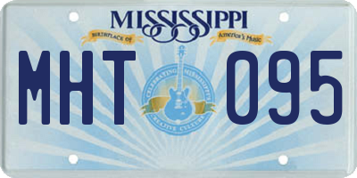 MS license plate MHT095