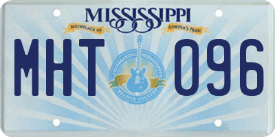 MS license plate MHT096