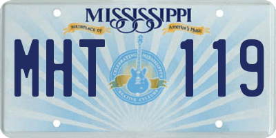 MS license plate MHT119