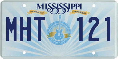 MS license plate MHT121