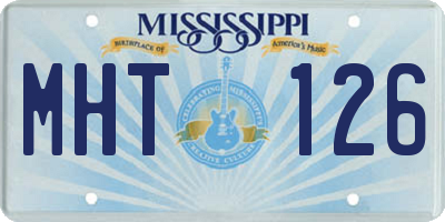 MS license plate MHT126