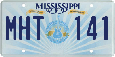 MS license plate MHT141