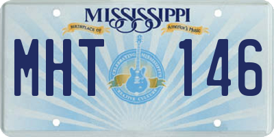 MS license plate MHT146