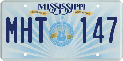 MS license plate MHT147