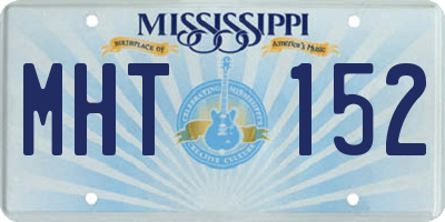 MS license plate MHT152