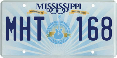 MS license plate MHT168